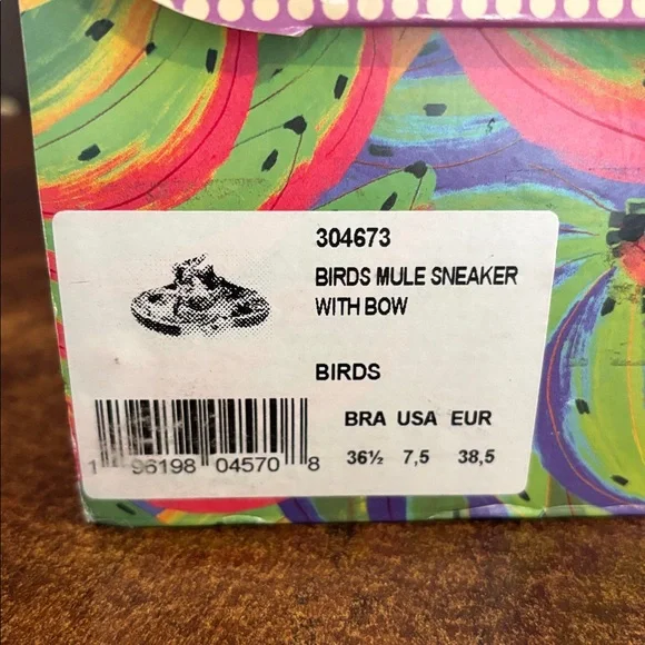 Farm Rio Birds Mule Sneaker with Bow - Picture 3 of 8